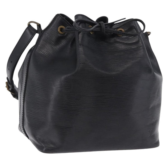 LOUIS VUITTON Epi Petit Noe Shoulder Bag Black M44102 LV Auth 205071A