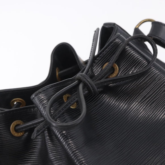 LOUIS VUITTON Epi Petit Noe Shoulder Bag Black M44102 LV Auth 205071A