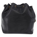 LOUIS VUITTON Epi Petit Noe Shoulder Bag Black M44102 LV Auth 205071A-2