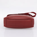 LOEWE Hand Bag Leather 2way Red Silver Auth 205076-5