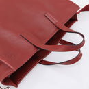 LOEWE Hand Bag Leather 2way Red Silver Auth 205076-6