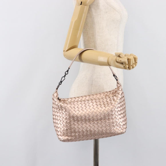 BOTTEGA VENETA INTRECCIATO Hand Bag Leather Pink Auth 205077V