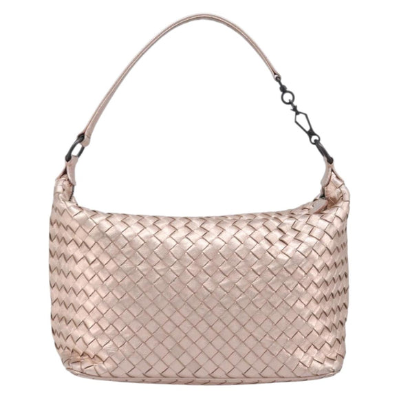 BOTTEGA VENETA INTRECCIATO Hand Bag Leather Pink Auth 205077V