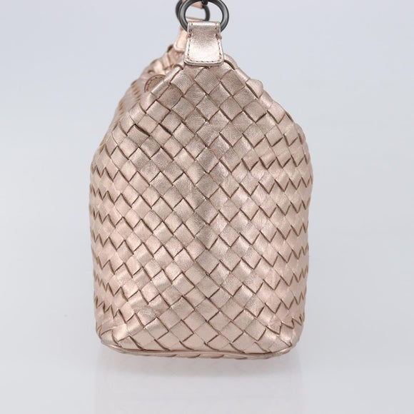 BOTTEGA VENETA INTRECCIATO Hand Bag Leather Pink Auth 205077V
