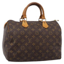 LOUIS VUITTON Monogram Speedy 30 Hand Bag M41526 LV Auth 205078-1