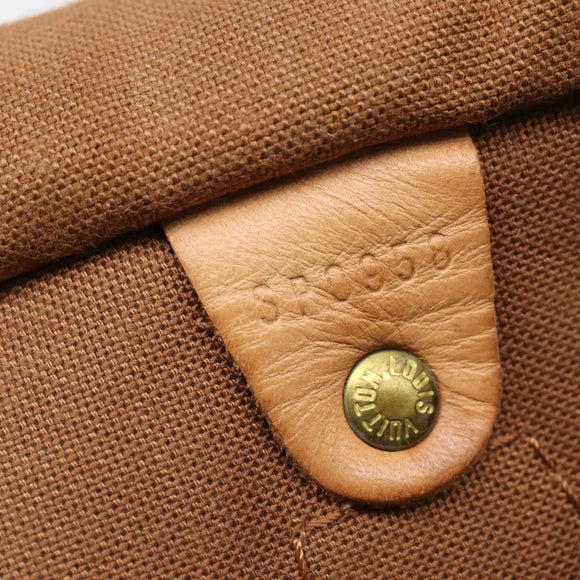LOUIS VUITTON Monogram Speedy 30 Hand Bag M41526 LV Auth 205078
