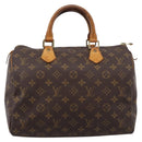 LOUIS VUITTON Monogram Speedy 30 Hand Bag M41526 LV Auth 205078-2