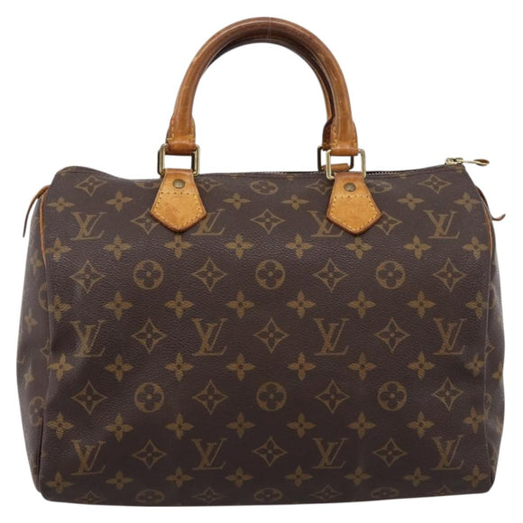 LOUIS VUITTON Monogram Speedy 30 Hand Bag M41526 LV Auth 205078