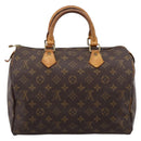 LOUIS VUITTON Monogram Speedy 30 Hand Bag M41526 LV Auth 205078-3