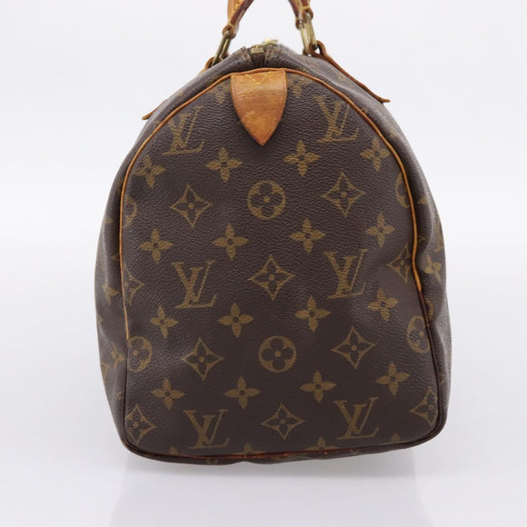 LOUIS VUITTON Monogram Speedy 30 Hand Bag M41526 LV Auth 205078