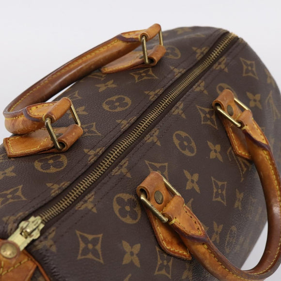 LOUIS VUITTON Monogram Speedy 30 Hand Bag M41526 LV Auth 205078