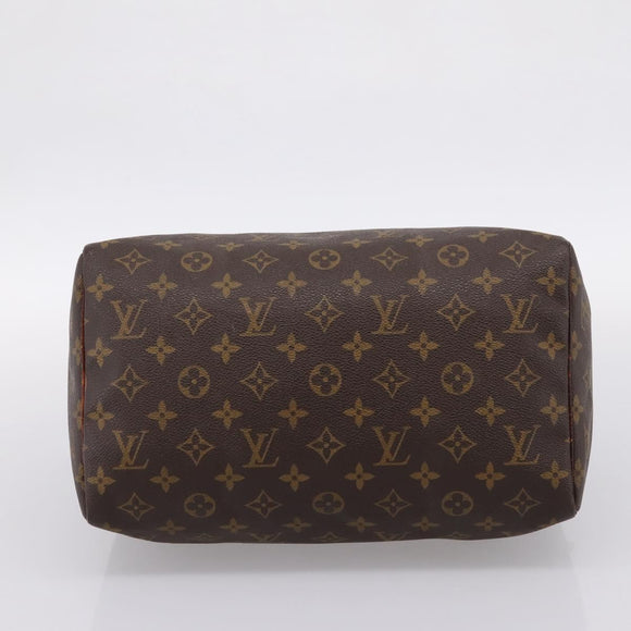 LOUIS VUITTON Monogram Speedy 30 Hand Bag M41526 LV Auth 205078