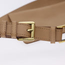 GUCCI Shoulder Bag Leather Beige Gold 92706 Auth 205079-10