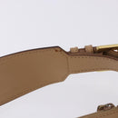 GUCCI Shoulder Bag Leather Beige Gold 92706 Auth 205079-11