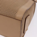 GUCCI Shoulder Bag Leather Beige Gold 92706 Auth 205079-14