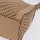 GUCCI Shoulder Bag Leather Beige Gold 92706 Auth 205079-16