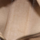 GUCCI Shoulder Bag Leather Beige Gold 92706 Auth 205079-19