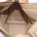 GUCCI Shoulder Bag Leather Beige Gold 92706 Auth 205079-21