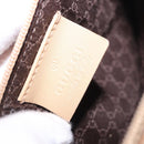 GUCCI Shoulder Bag Leather Beige Gold 92706 Auth 205079-25