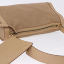 GUCCI Shoulder Bag Leather Beige Gold 92706 Auth 205079-6