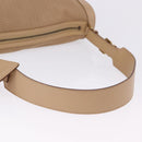 GUCCI Shoulder Bag Leather Beige Gold 92706 Auth 205079-7