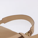 GUCCI Shoulder Bag Leather Beige Gold 92706 Auth 205079-8