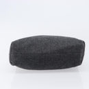 Miu Miu Hand Bag Felt Gray Auth 205081-5