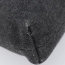 Miu Miu Hand Bag Felt Gray Auth 205081-14
