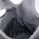 Miu Miu Hand Bag Felt Gray Auth 205081-18