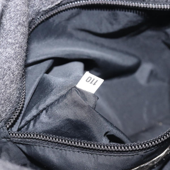 Miu Miu Hand Bag Felt Gray Auth 205081