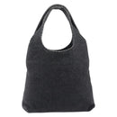 Miu Miu Hand Bag Felt Gray Auth 205081-2