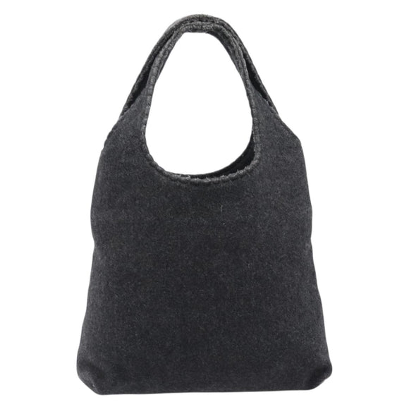 Miu Miu Hand Bag Felt Gray Auth 205081