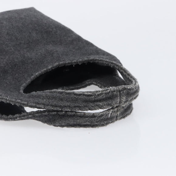 Miu Miu Hand Bag Felt Gray Auth 205081