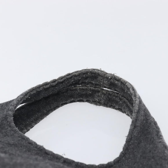 Miu Miu Hand Bag Felt Gray Auth 205081