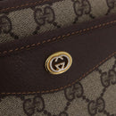 GUCCI GG Supreme Clutch Bag PVC Beige Gold 156 01 051 Auth 205083-14