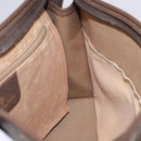 GUCCI GG Supreme Clutch Bag PVC Beige Gold 156 01 051 Auth 205083-17