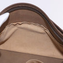 GUCCI GG Supreme Clutch Bag PVC Beige Gold 156 01 051 Auth 205083-21