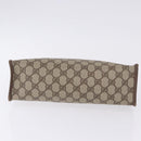 GUCCI GG Supreme Clutch Bag PVC Beige Gold 156 01 051 Auth 205083-8