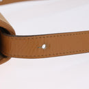 Christian Dior Shoulder Bag Leather Beige Gold Auth 205085-9