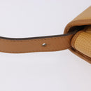 Christian Dior Shoulder Bag Leather Beige Gold Auth 205085-15