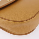 Christian Dior Shoulder Bag Leather Beige Gold Auth 205085-16