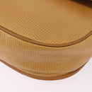 Christian Dior Shoulder Bag Leather Beige Gold Auth 205085-17
