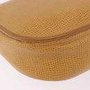 Christian Dior Shoulder Bag Leather Beige Gold Auth 205085-18