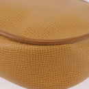 Christian Dior Shoulder Bag Leather Beige Gold Auth 205085-19