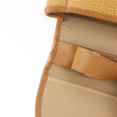 Christian Dior Shoulder Bag Leather Beige Gold Auth 205085-21
