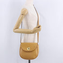 Christian Dior Shoulder Bag Leather Beige Gold Auth 205085-29