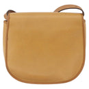 Christian Dior Shoulder Bag Leather Beige Gold Auth 205085-2