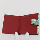 GUCCI GG Blooms Bifold Wallet PVC Blue Gold Tone 410071 Auth 205087V-8