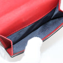 GUCCI GG Blooms Bifold Wallet PVC Blue Gold Tone 410071 Auth 205087V-10