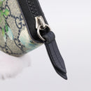 GUCCI GG Blooms Long Wallet PVC Blue Silver 408665 Auth 205088V-12